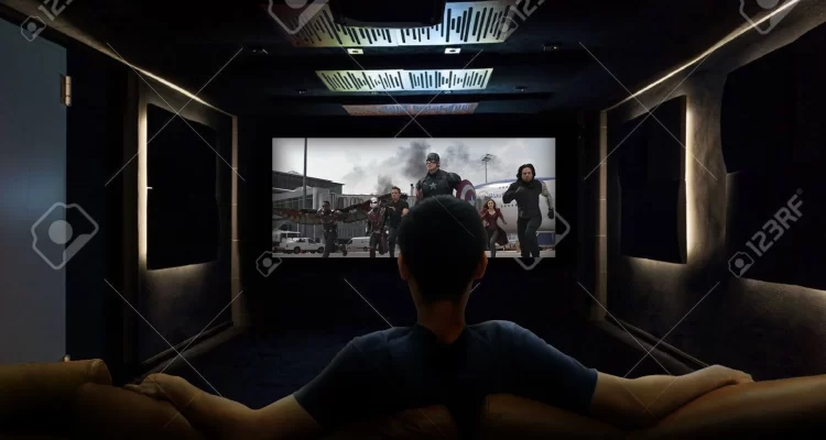 fixed projector screen wall mount