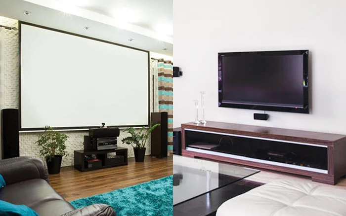 Projector Screen vs T.V - Lumina Screens