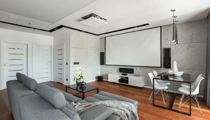 how much distance between projector and screen