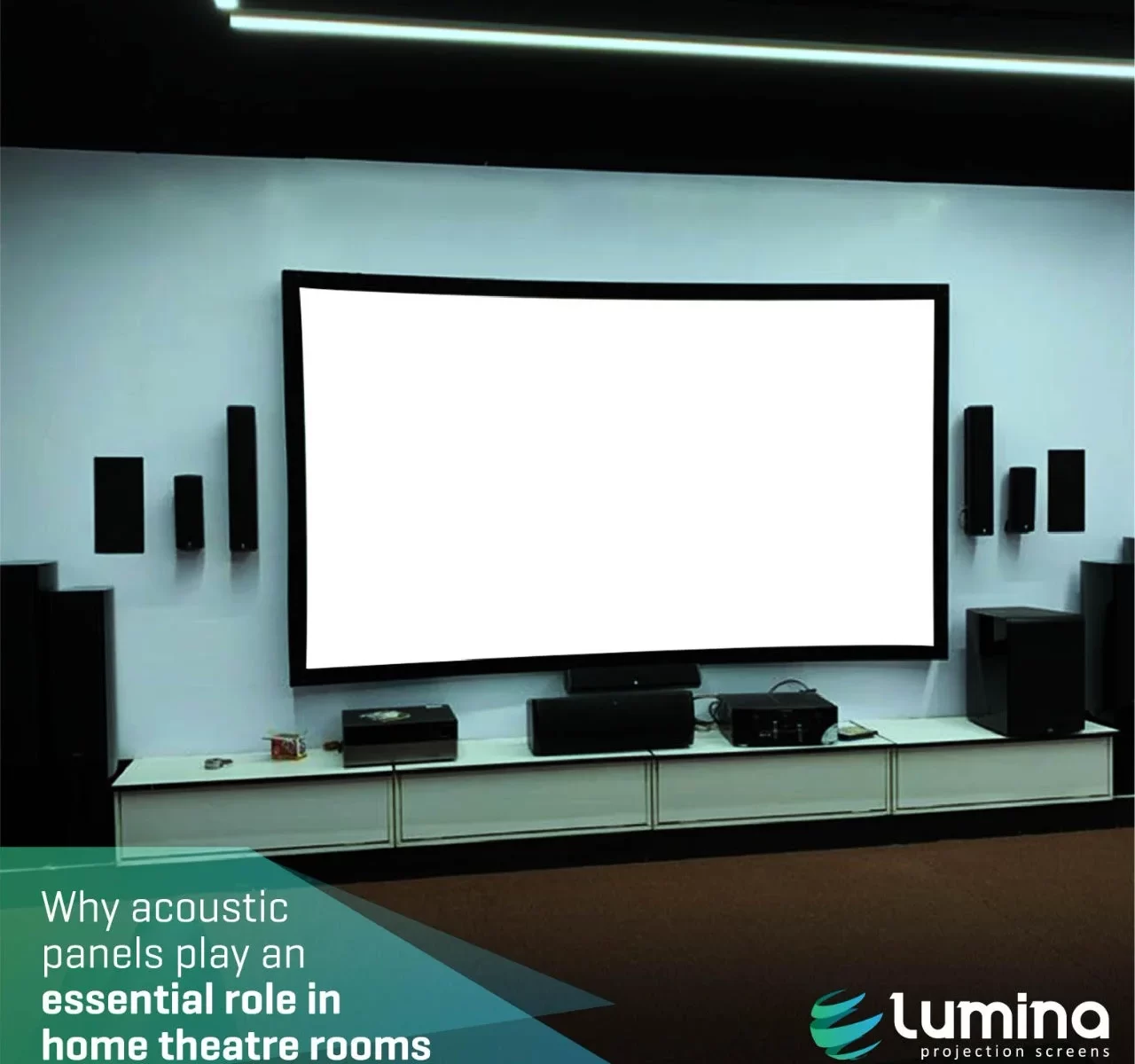 Why A Fixed Frame Projection Screen Is Better Than Projecting On A Wall -  Lumina Screens