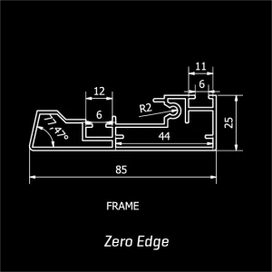 Fixed Frame-06 home theater size ratio