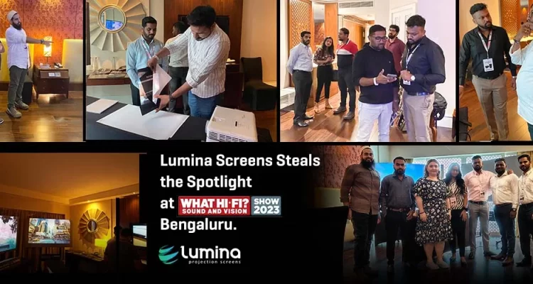 Lumina Screens at What Hi-Fi show