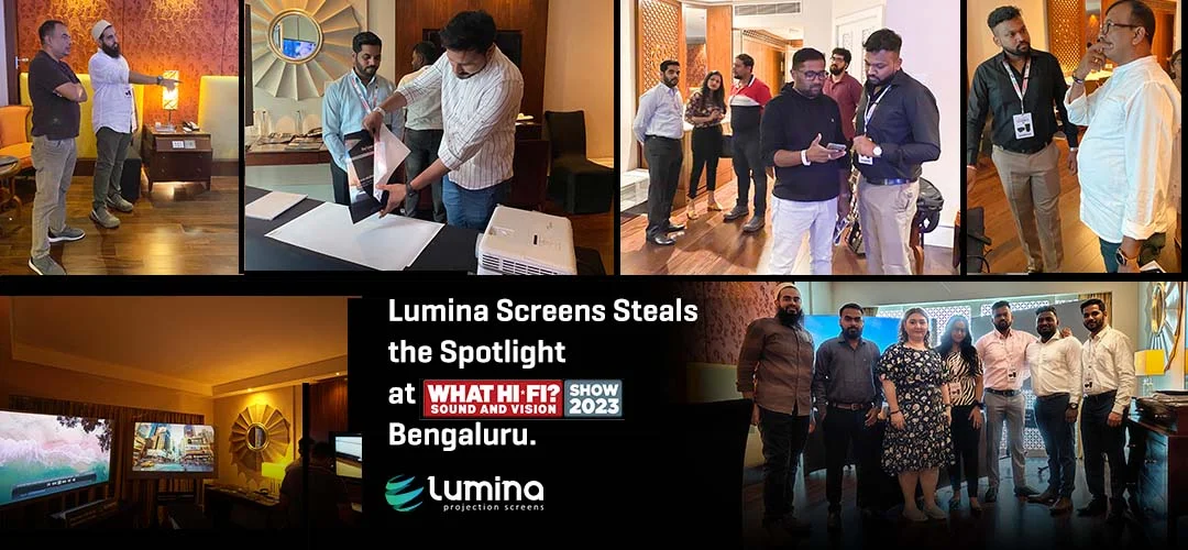 Lumina Screens at What Hi-Fi show
