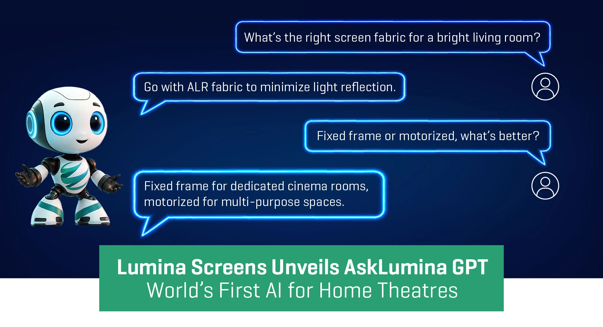 Lumina Screens Unveils AskLumina World’s First AI for Home Theatres