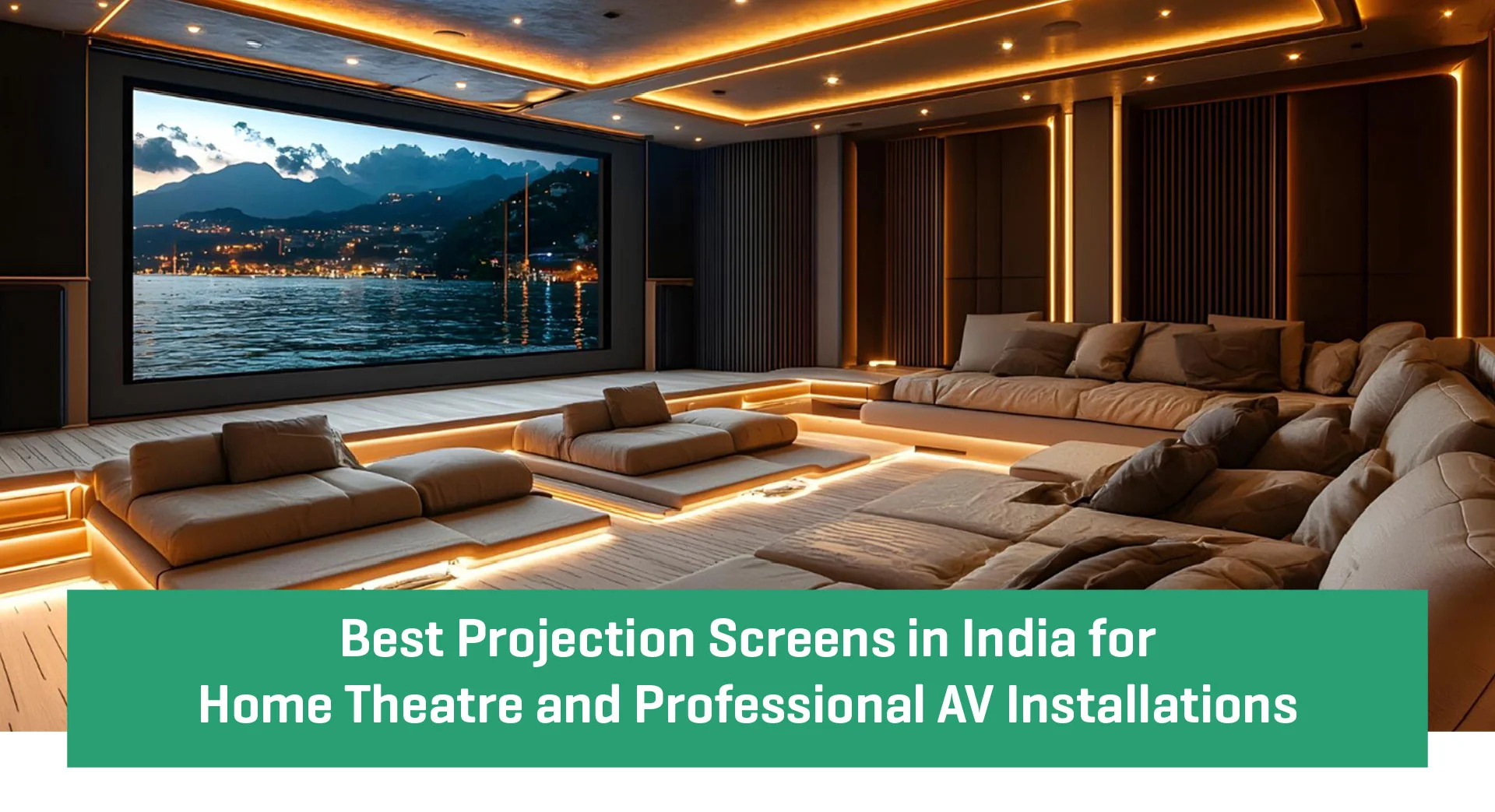 Best Projection Screens in India for Home Theatre and Professional AV Installations